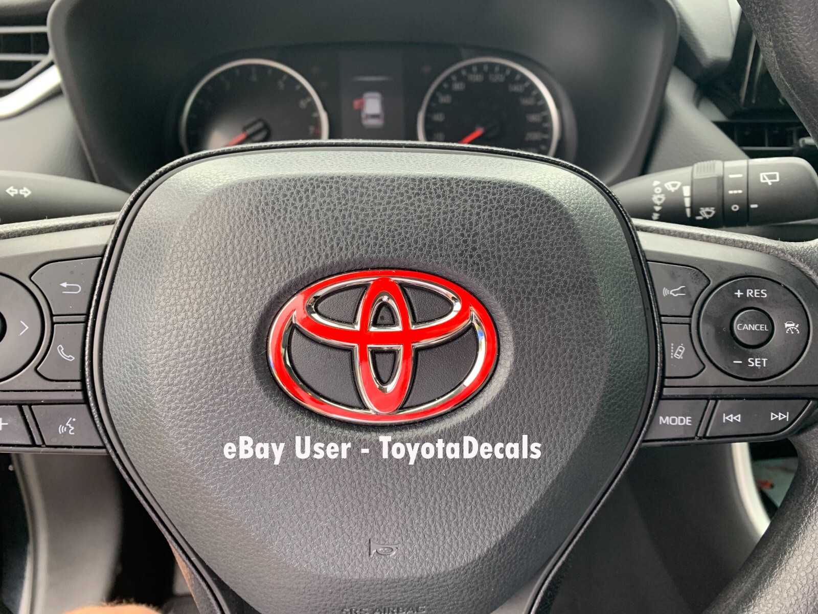 FITS Toyota RAV4 Steering Wheel Emblem Decal 2018 2019 2020 2021 2022