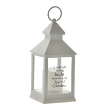 Image of Memorial Lantern Thoughts of You Graveside LED Candle Special Tribute *EL137