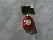 Robert Stanley Black Tea Bag Ornament 3.13" H x 2.38" W x 1.38"