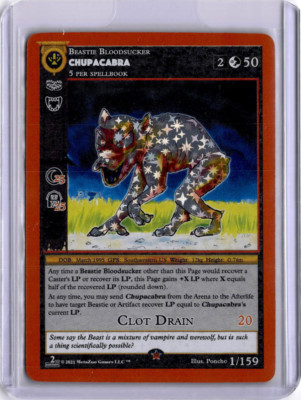 #01/159 - CHUPACABRA - REVERSE HOLO - CRYPTID NATION 2ND ED - METAZOO - ENGLISCH