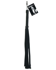 Sex Mischief Faux Leather Flogger Black