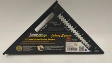 Johnson Professional 7"Easy Read Laser Etched Rafter Square 1904-0700, NEW