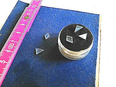 Mondstein blau 5 Stück-ein Preis geschlif.Edelsteine freeform Raute Dreieck