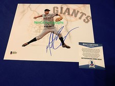 Matt Cain Signed Autograph 8x10 Photo San Francisco Giants SF Beckett COA BAS 1