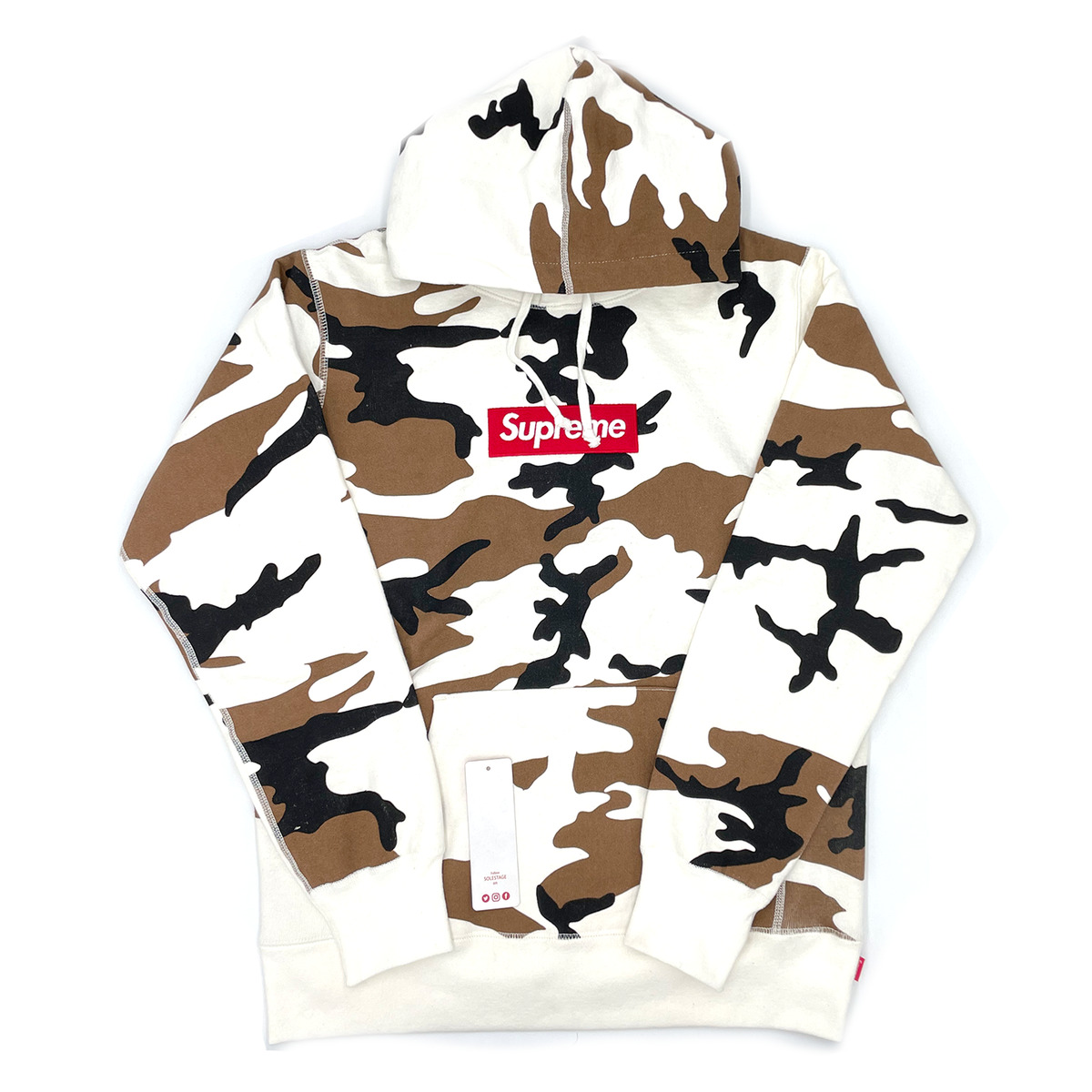 Supreme Cow Camo Box Logo Hooded Sweatshirt Hoodie Size Medium