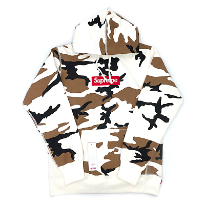 Supreme box logo pullover snow camo M