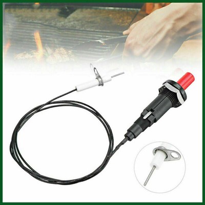 2X Piezo Zündfunken Set Piezozünder Push Button Zünder Kabel Gasofen BBQ Grill