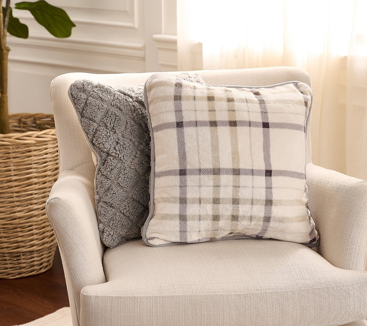 Comfort Pillow Target Plaid Throw Pillows Home Reflections Set Of