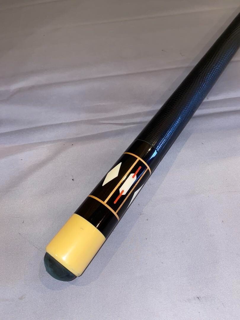 Huebler Cue Ebony and ivory Old cue Used | eBay