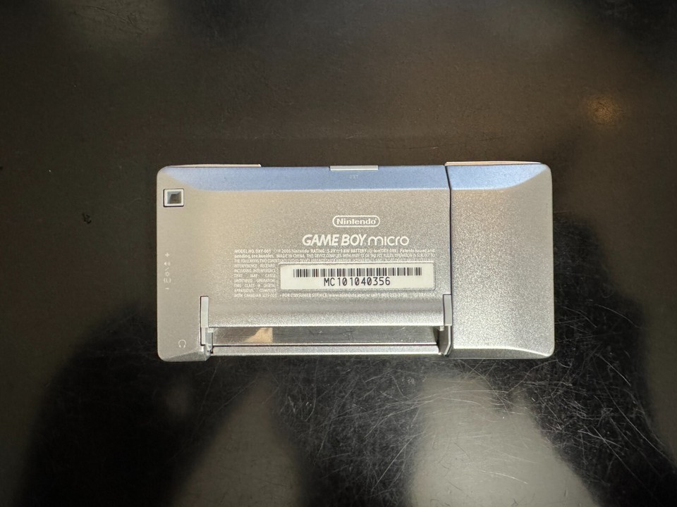 Gameboy Micro Silver OXY-001 US ver. w/ Charger and Screen Protector | eBay