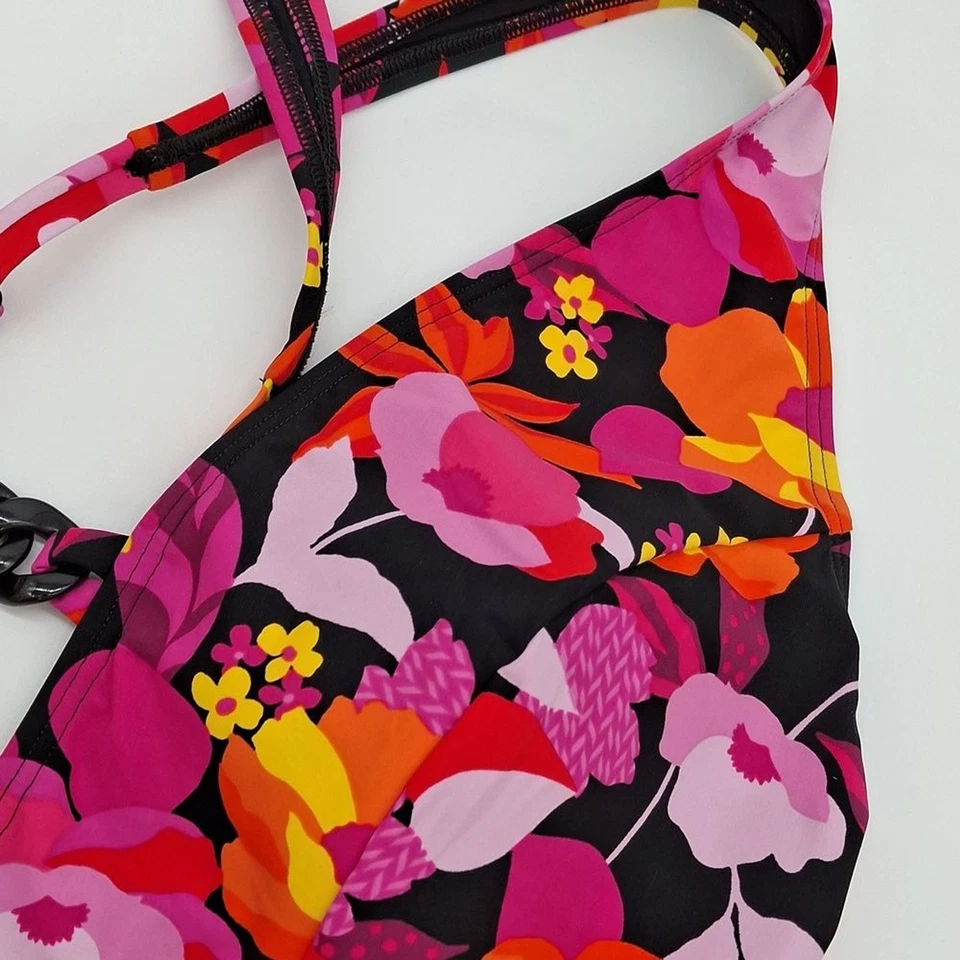 Traje de baño Miraclesuit Skinnydippers para mujer XL floral Mowie Tiffi una pieza negro Foto 4 de 4