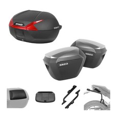 SHAD SH47R Trunk Kit & SH23A 3P Suitcases for KTM 390 ADVENTURE 2020-2024
