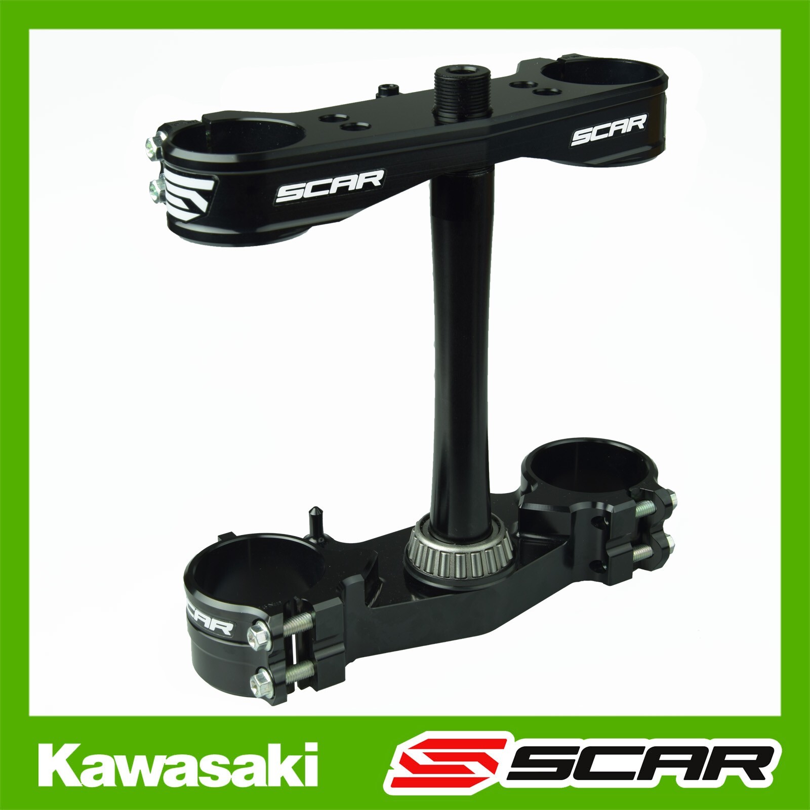 TRIPLE CLAMPS BLACK KAWASAKI KX250F KXF KX 250 450 2020 2021 2022 2023