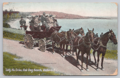 Postcard 1907 Tally Ho Drive Oak Bay Beach Victoria, BC Private Mailing Card