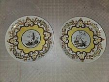 Coppia di piatti Ciamanna Torino firmati (famiglia Lenci)