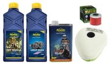 PUTOLINE OIL 10w40 OIL SERVICE KIT HF116 & AIR FILTER  HONDA CRF450 2005