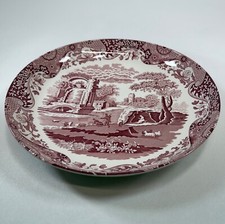 Spode Red Serving Pasta Bowl Platter England Italian C1816-A4 Shallow 12" Bowl