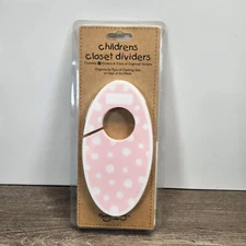 Children's Closet Dividers (Set Of 5) By Sugar Booger Pink White Polka Dot
