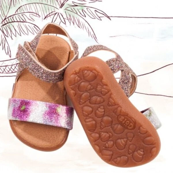 GÖTZ PUPPEN Götz 3402719 Bekleidung für Stehpuppen - Sandalen Strandmuschel