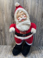 Vintage Rubber Face Santa Claus Plush 28''