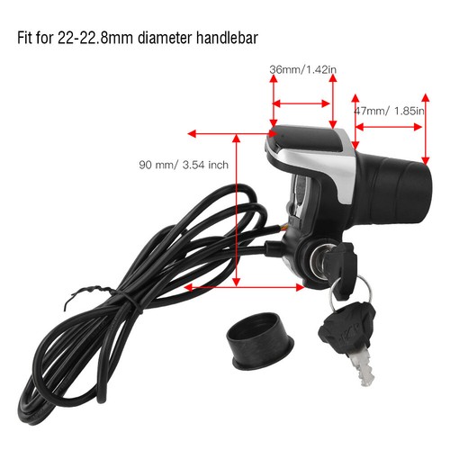 36V Electric Bike Bicycle Ebike Handlebar Twist Grip Throttle W/ LCD DispLAY LJ - Picture 6 of 7