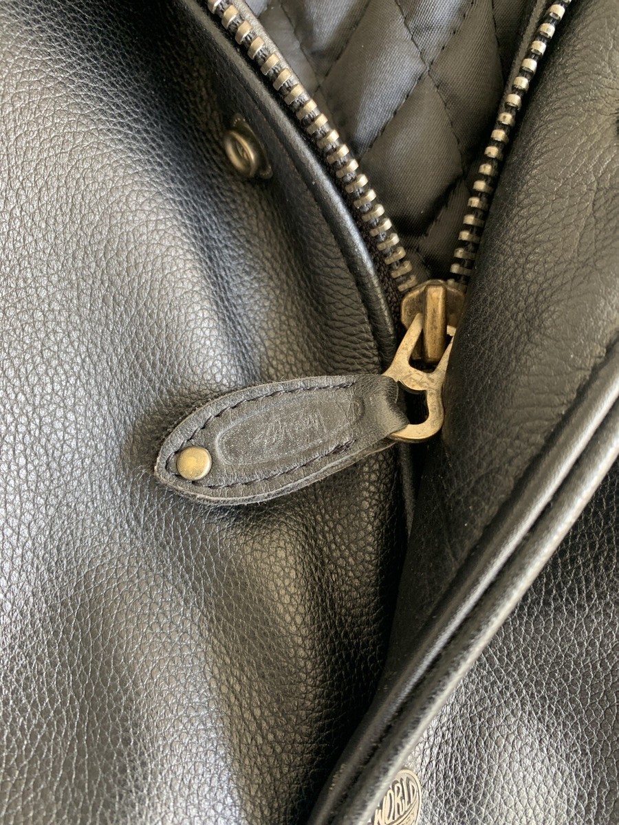 Stussy ULTRA RARE vintage leather coat 90's 💯% AUTHENTIC XS Stussy ULTRA RARE vintage leather coat 90's 💯% AUTHENTIC XS