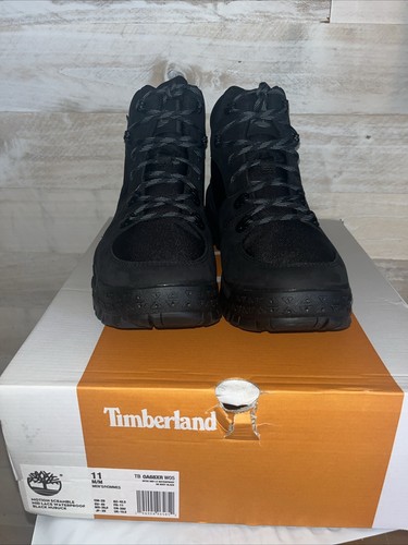Timberland Men's Motion Scramble Mid WP Hiker Boot - Black - US size11 - NIB - Picture 2 of 7