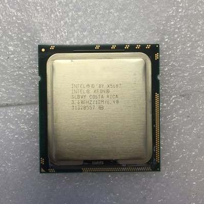   Xeon X5687 3.6GHz 12MB Quad Core 6.4GT/s LGA1366 SLBVY Processor PC CPU #hj