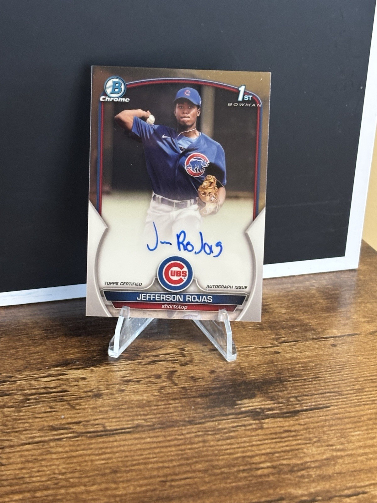 2023 Bowman - Chrome Prospects Auto Jefferson Rojas 1st Bowman CPA-JR C