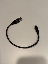 Anker MFi Certified USB  A to Lightning Cable 1ft   Black Braided Fast Charging