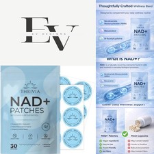 30 Count NAD Energy Patches with NMN Resveratrol for Vitality Enhancement