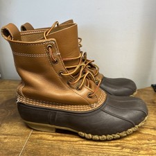 Vintage LL Bean Women's Unlined Maine Hunting Shoe Duck Boots USA Made Size 9