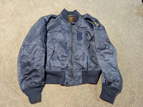 Vintage USAF Jacket Mens Large L-2A Flight Weintraub Bros Patriot Air Force - product listing photo