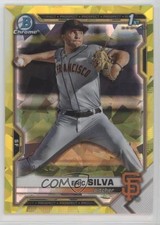 2021 Bowman Chrome Draft Sapphire Edition Yellow 12/99 Eric Silva #BDC-162 yi5