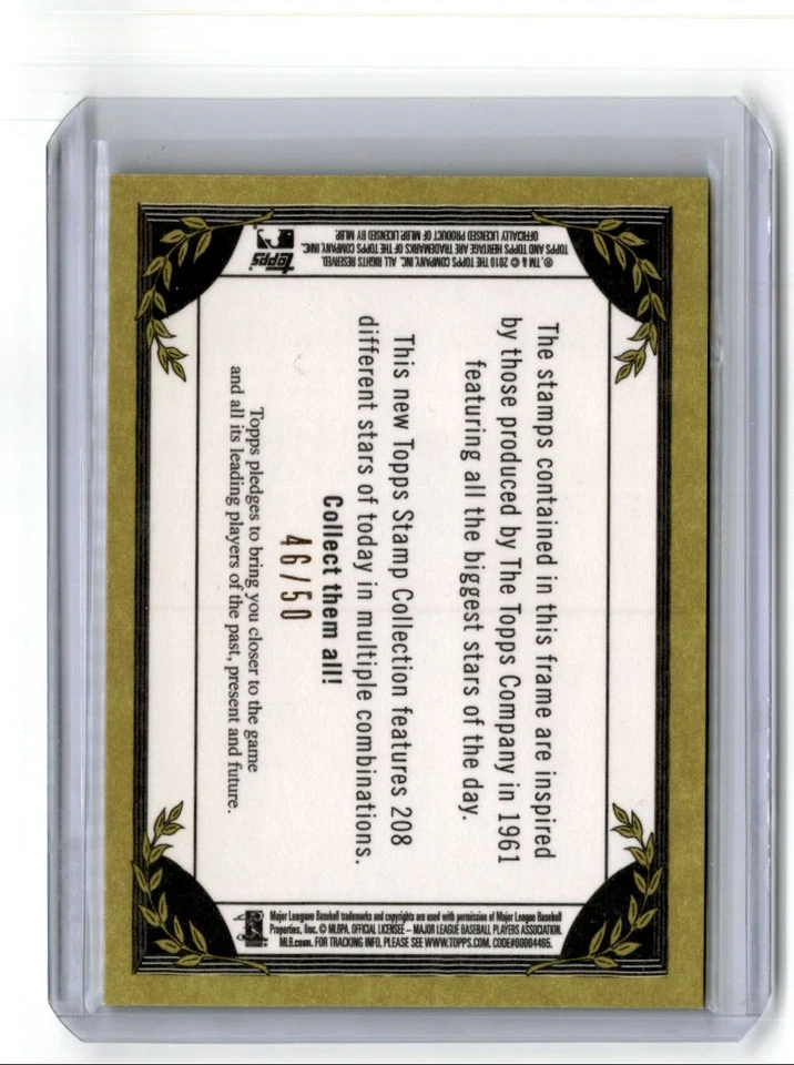 2010 Topps Heritage Stamps Alexei Ramirez 46/50 Brad Hawpe - Изображение 2 из 2