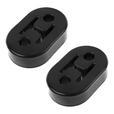 2 PCS Rubber Exhaust Hanger, 0.47 Inch 2-Hole Adjustable Insulator Exhaust Pipe