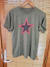 Vintage Y2K Rothco Rage Against The Machine Red Star Military Green Tee T Shirt