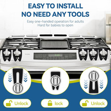 Stove Knob Safety Covers Baby Proof, Gas Stove Knob Covers for Child Safety, ...