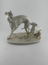 Nymphenburg Porcelain Greyhound Whippet Group Playing Ball Figurine