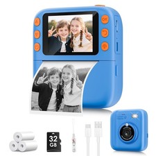 Instant Print Camera for Kids, Christmas Birthday Gifts for Girls Boys, 1080P...