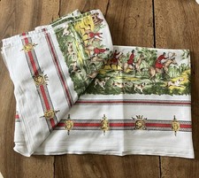 Vintage-Nappe Motif Chasse À