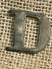 Dug Civil War Stamped Brass Hat Pin Letter D Recovered At New Hope Church Ga