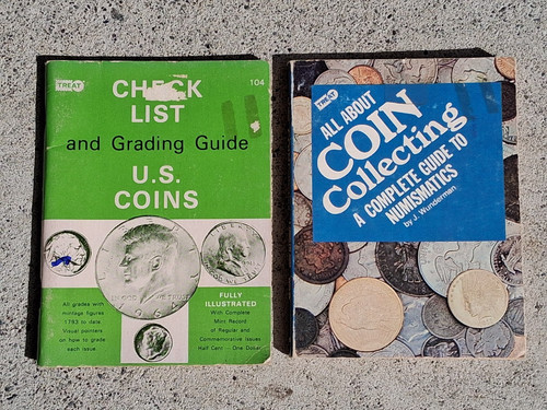 1975 Vtg All About Coin Collecting / 1979 Check List, Grading Guide U.S. Coins