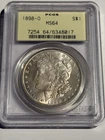 1898-O Morgan Silver Dollar PCGS MS64 New Orleans Mint $1 Certified