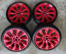 2023 Cadillac CT4 ATS 19” Wheels Rims Tires 235/35R19 84214243 OEM 2024 2022 Red