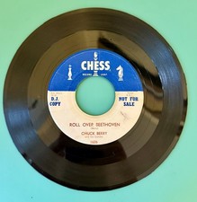Rare Chuck Berry Chess Promo 1626 Roll Over Beethoven/ Drifting Heart 45 DJ Copy