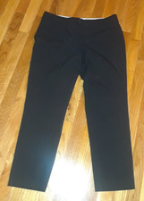 Ladies Talbots Signature Black Ankle Dress Pants Size 8P