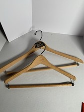 Vintage Lot Of 2 Wooden Hangers