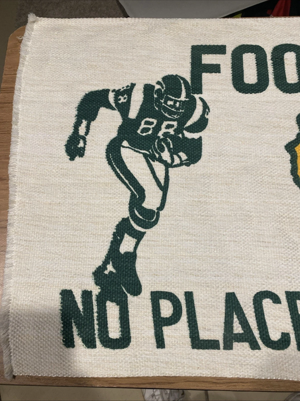 Circa 1960s Green Bay Packers Area Rug/Doormat