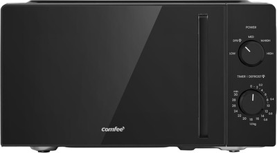20L Kompaktmikrowelle, 700W Schwarz Solo Handmikrowelle mit Inverter, 5 Power Le